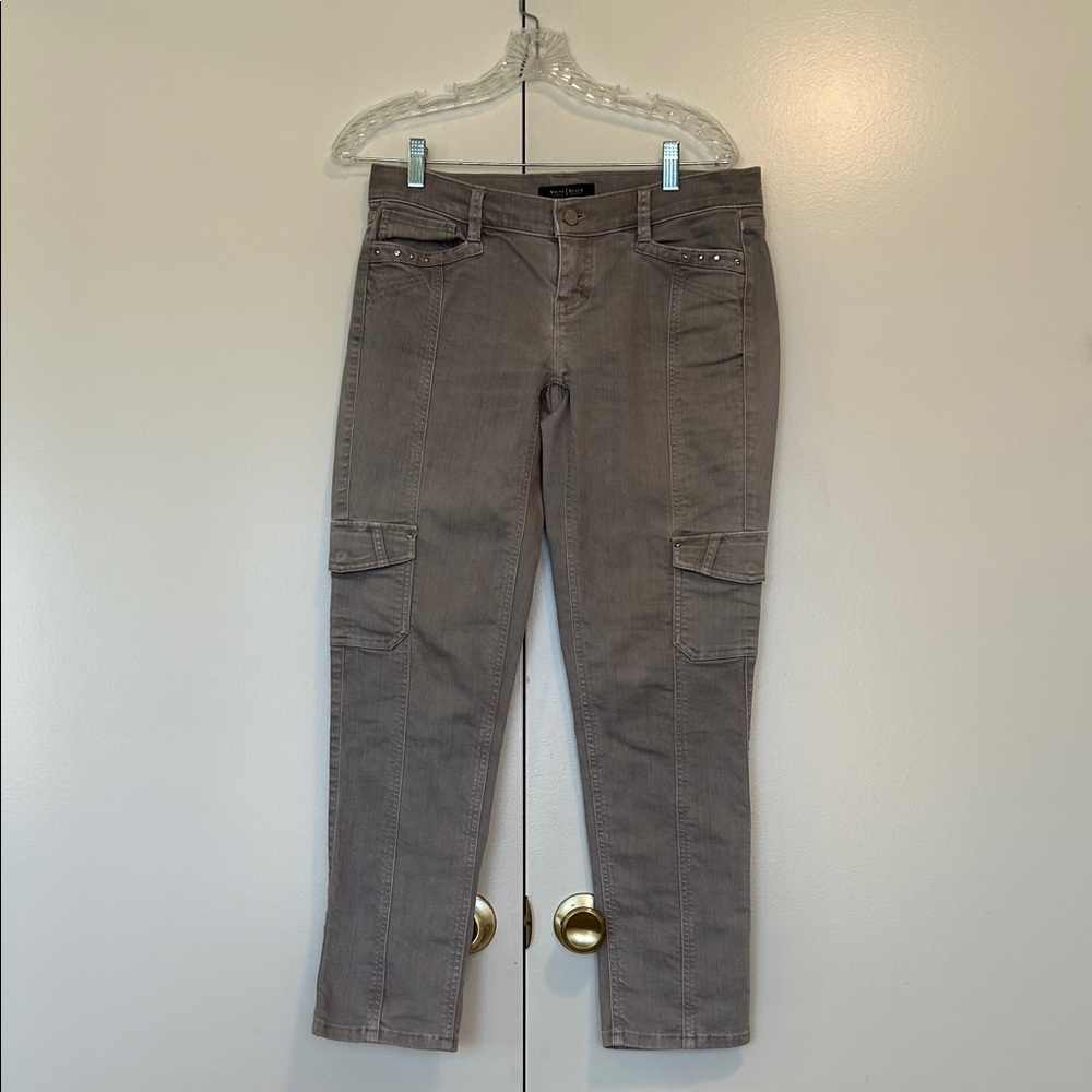 White House Black Market Gray cargo Pants size 2 regular